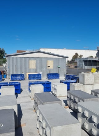 Large pre cast block sales 